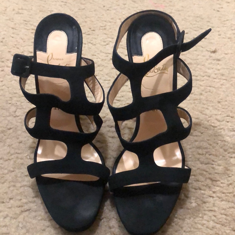 Women’s strap Louboutin heels. Size 41